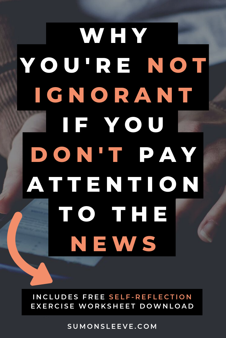 don't pay attention to news